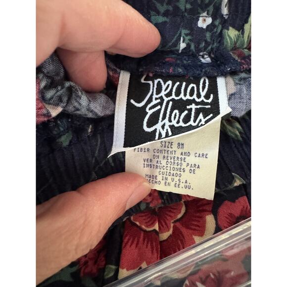 Vintage Floral Patchwork Midi Skirt - Picture 6 of 7